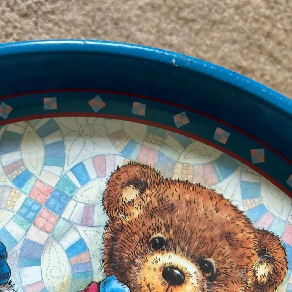 Giftco Vintage Teddy Bear Metal Serving Tray